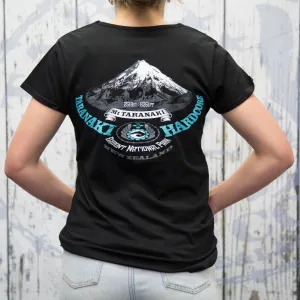 Womens Mountain T-Shirt - Black/Teal