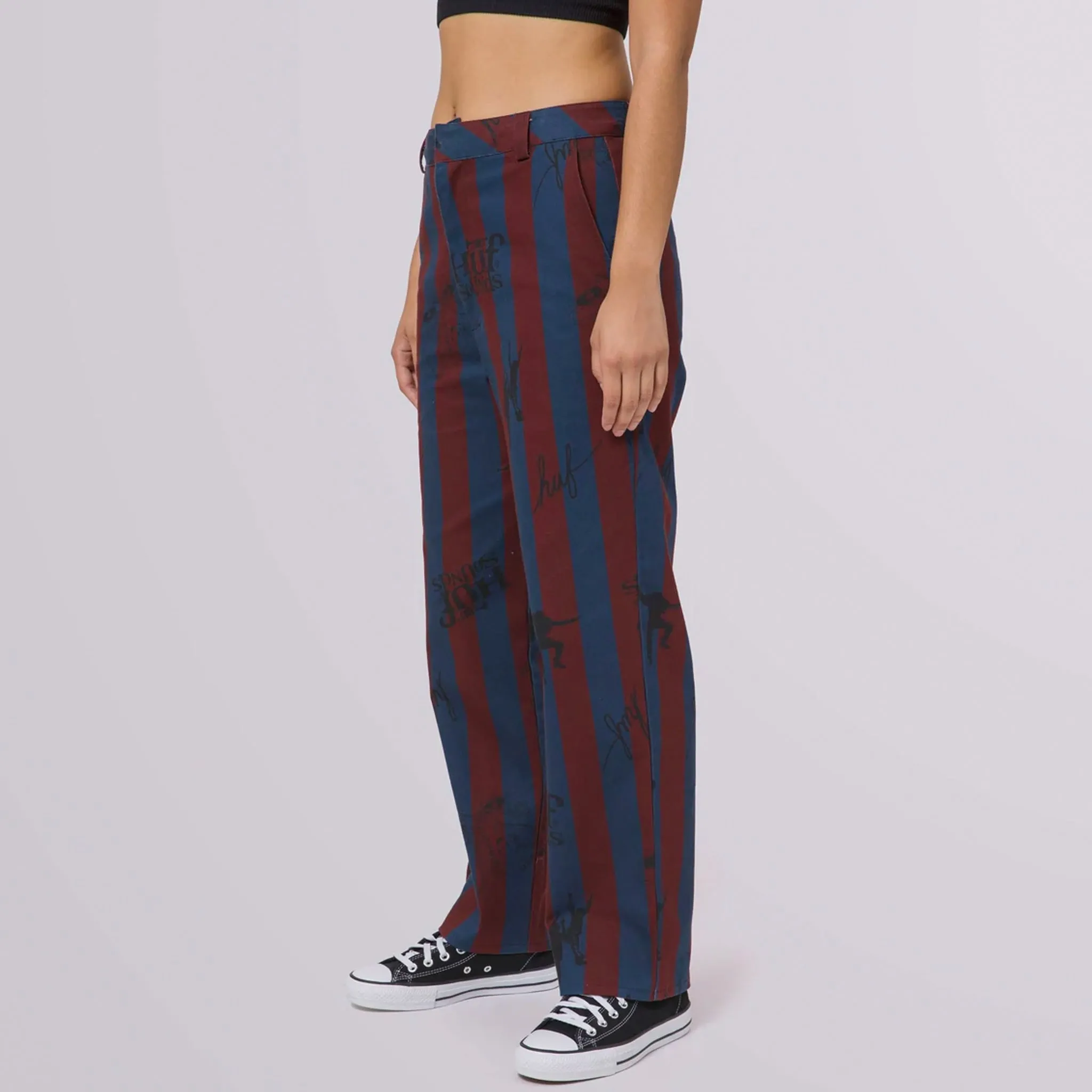 Womens Printed Skate Pant (Plum)