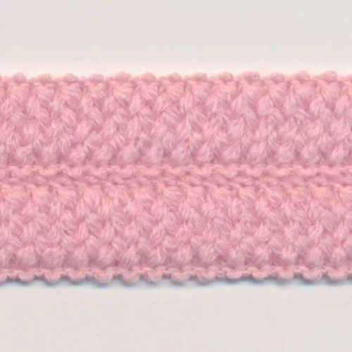 Wool Knit Binder Tape #16 Pink