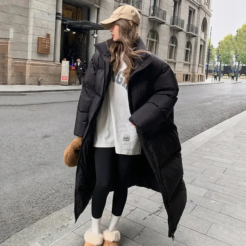 Y2K Long Quilted Jacket in Luxurious Soft Fabric