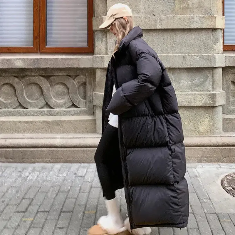 Y2K Long Quilted Jacket in Luxurious Soft Fabric
