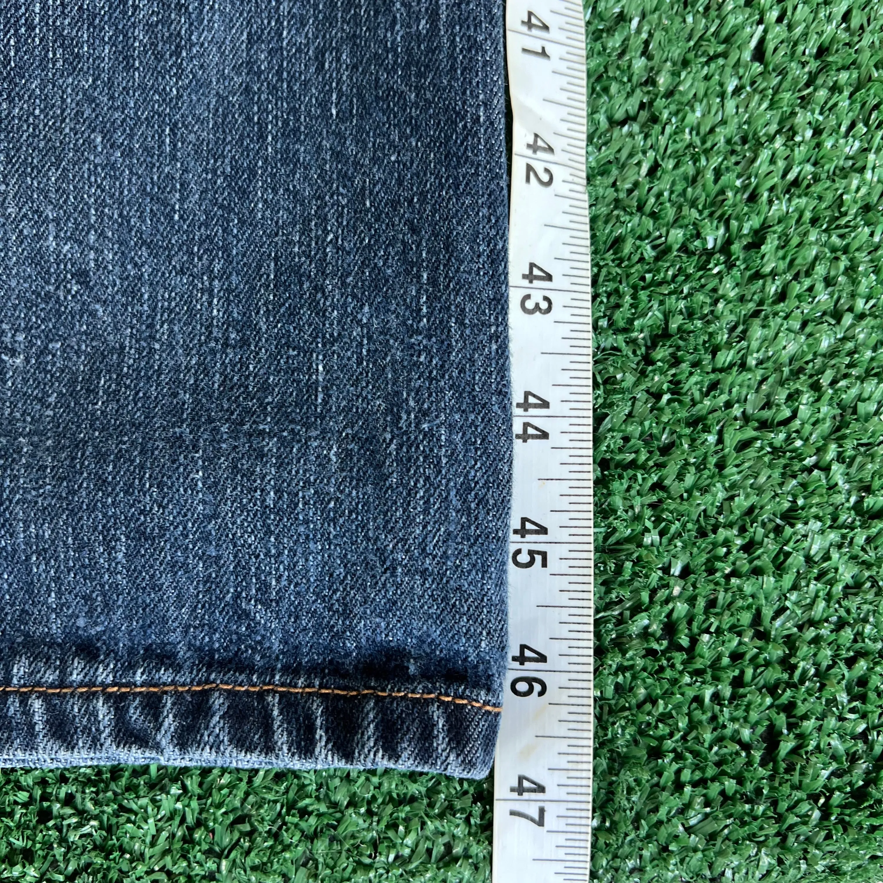 Y2K Marithe Francois Girbaud MFG Distressed Baggy Wide-Leg Blue Jeans - 41x33.5" 21" Openings
