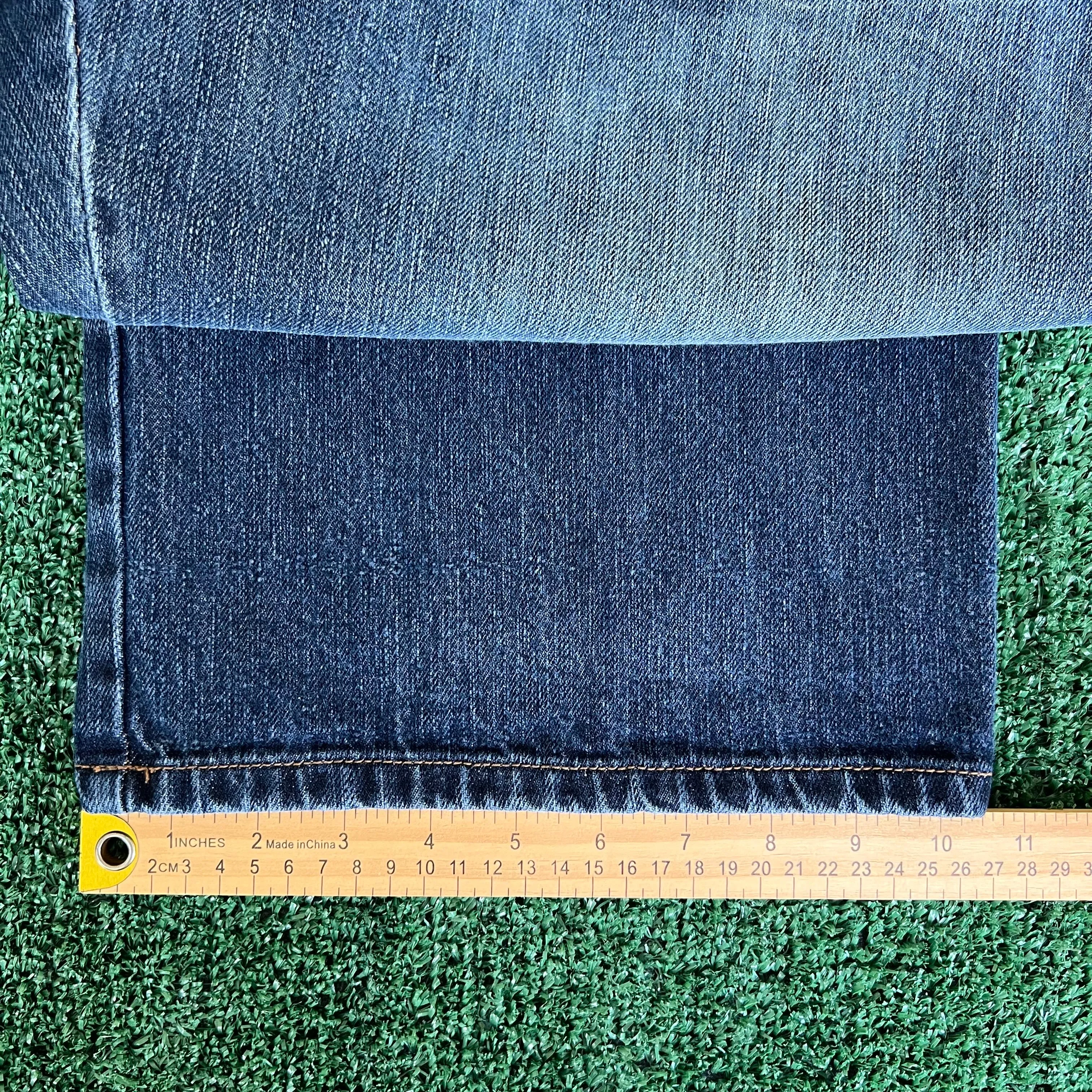 Y2K Marithe Francois Girbaud MFG Distressed Baggy Wide-Leg Blue Jeans - 41x33.5" 21" Openings