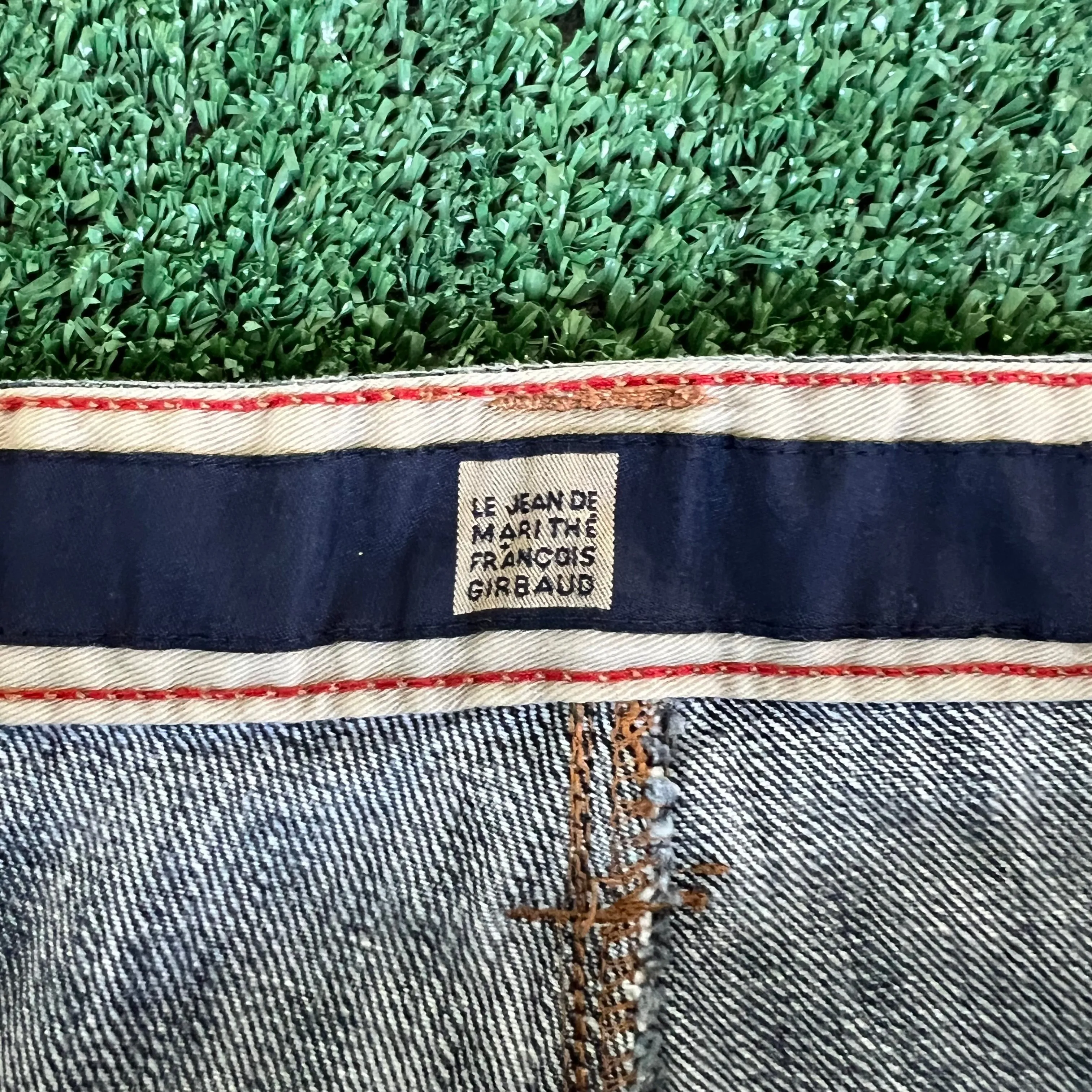 Y2K Marithe Francois Girbaud MFG Distressed Baggy Wide-Leg Blue Jeans - 41x33.5" 21" Openings