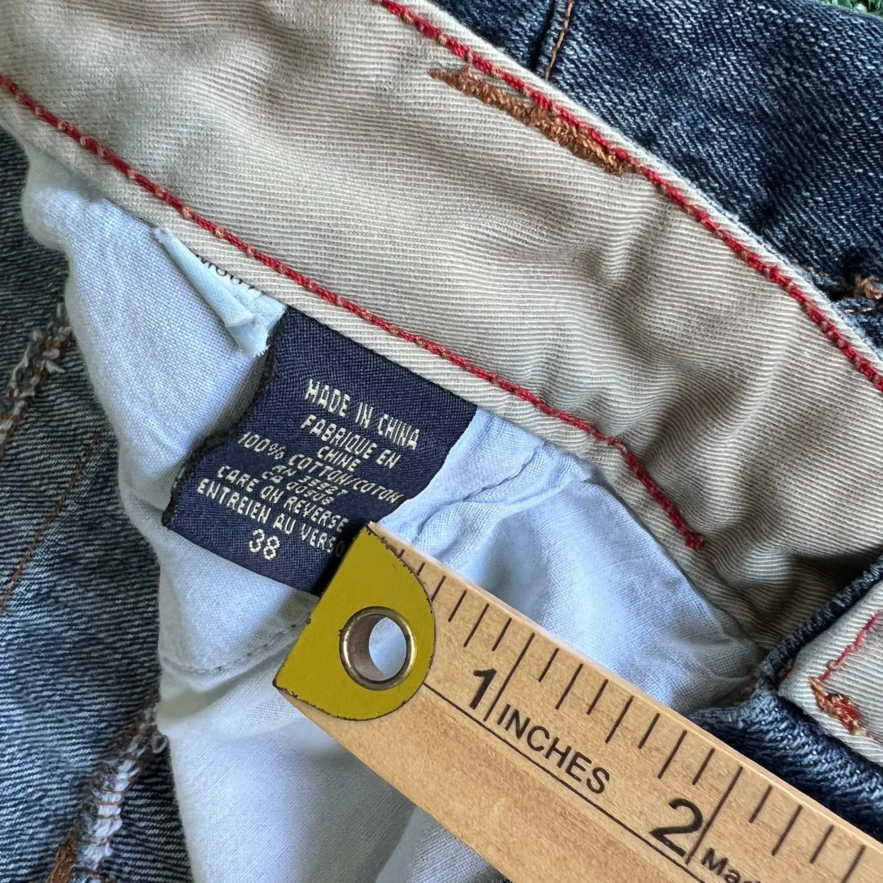 Y2K Marithe Francois Girbaud MFG Distressed Baggy Wide-Leg Blue Jeans - 41x33.5" 21" Openings