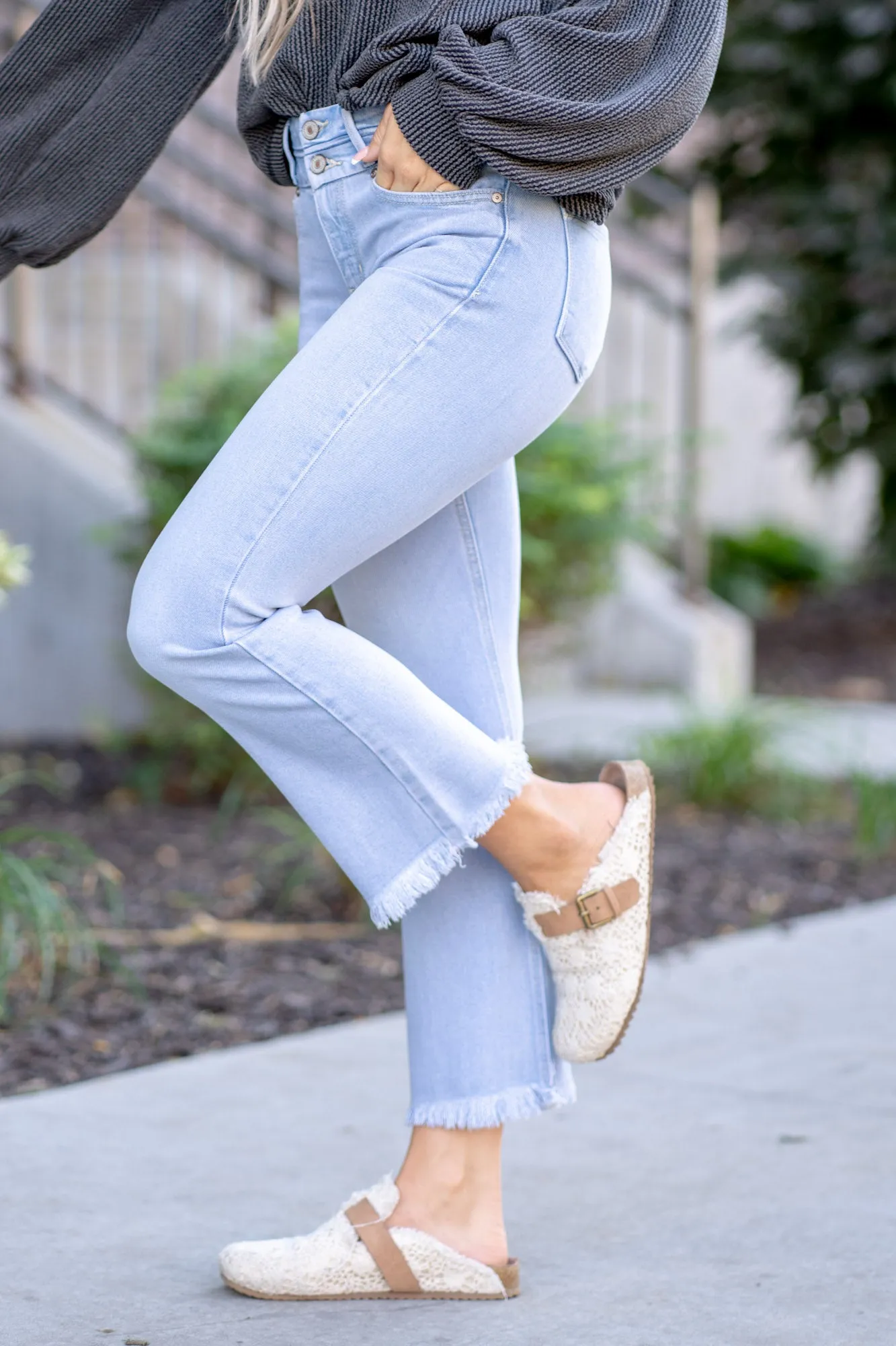 Yasmine High Rise Cropped Flare
