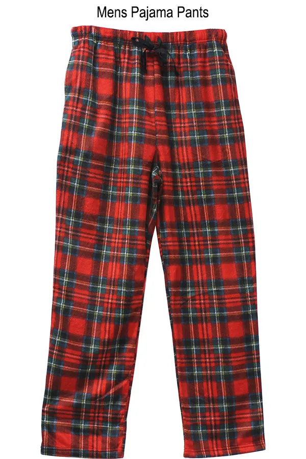 Youmita 6 Pieces Comfortable & Warm Winter Wear Men's Plaid Fleece Pants