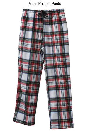Youmita 6 Pieces Comfortable & Warm Winter Wear Men's Plaid Fleece Pants