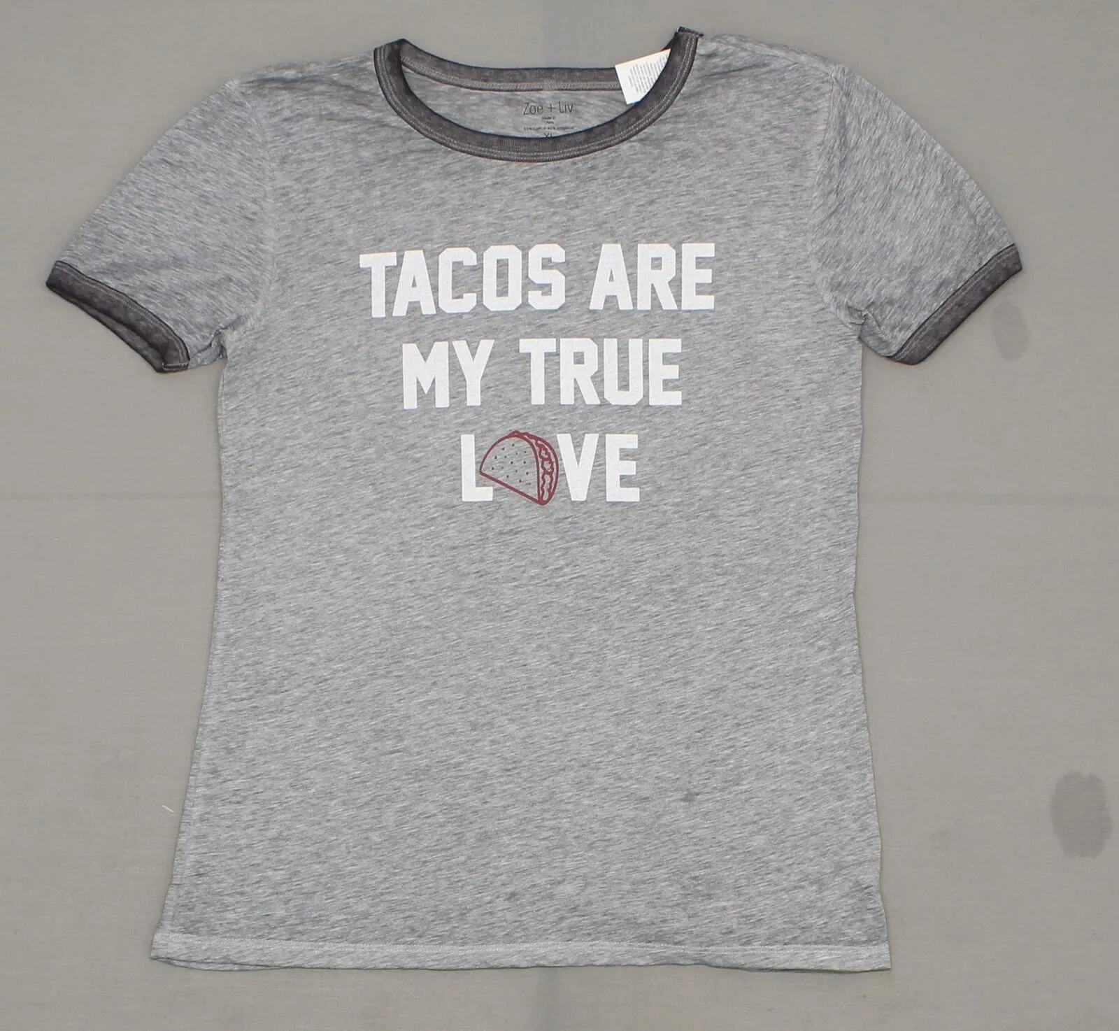 Zoe   Liv Women's Tacos Are My True Love Graphic T-Shirt